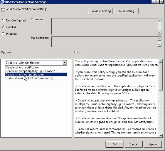 Secure Your Macro Settings
